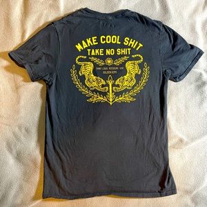 Golden Gems “Make Cool Shit Take No Shit” Screenprinted Tiger Tee